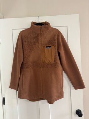 Columbia Lodge Tan/Brown Sherpa Zip Jacket